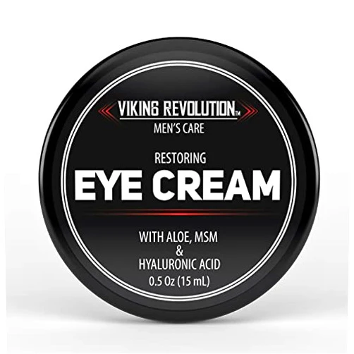 Viking Revolution Men's Eye Cream - Natural Anti-Aging, Dark Circle Treatment, Reduces Puffiness & Crowsfeet - 6ml