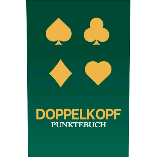 Steve Rueb Bücherallerlei Doppelkopf - Punktebuch: Punkteblock I Spielblock für Doppelkopfrunde I Kartenspiele Buch I Geschenk für Kartenspieler I DIN A5 I 120 Seiten (German Edition)