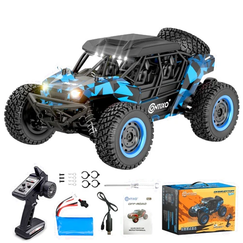 Contixo 1:16 All Terrain RC Cars, 25 MPH High Speed Remote Control Car with 2.4 GHz Remote Control, 4WD Electric Vehicle Off-Road Truck, 4X4 Waterproof RC Trucks Toys for Ages 8-13