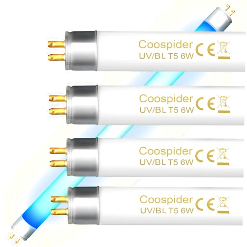 Coospider-repta 4 Pack 32050 6 Watt Replacement Bulb for DynaTrap DT2000XL and DT2000XLP, F6T5/BL 9 Inch Fluorescent Tube G5 Base Replacement Bulb for Dyna Trap 1 Acre Mosquito & Flying Insect Trap