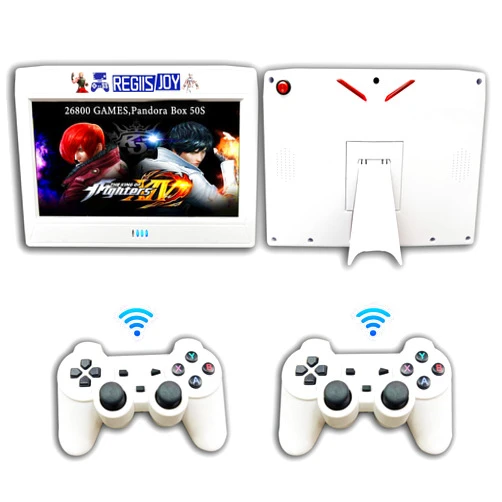 RegiisJoy 28000 in 1 Handheld Portable Arcade Game Console Mini Pandora Box 50S with HD Screen 2.4GHZ Wireless Controllers Search/Hide/Save/Load/Pause Games