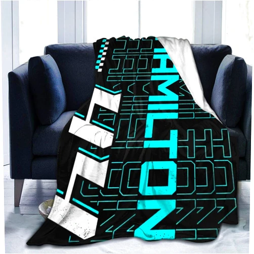 LloydRValdivia Flannel Blankets Lewis Racer Hamilton Throw Blanket Lightweight Air Conditioner Blanket for Sofa Bedroom Car Bed Blanket 50