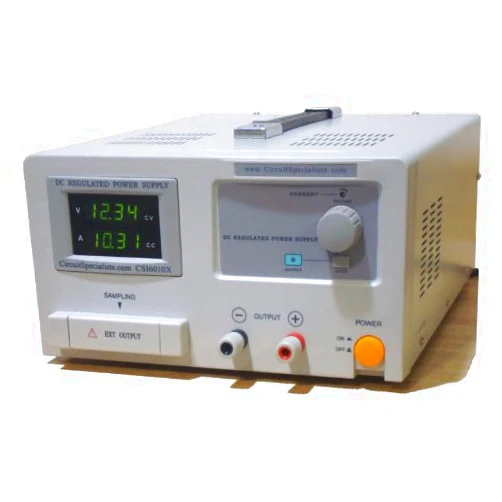 Circuit Specialists Linear Power Supply Adjustable 0-30V - 0-10A Output with LED Display and Remote Sensing Terminal Strip - Ideal for Lab and Educational Use - CSI3010X