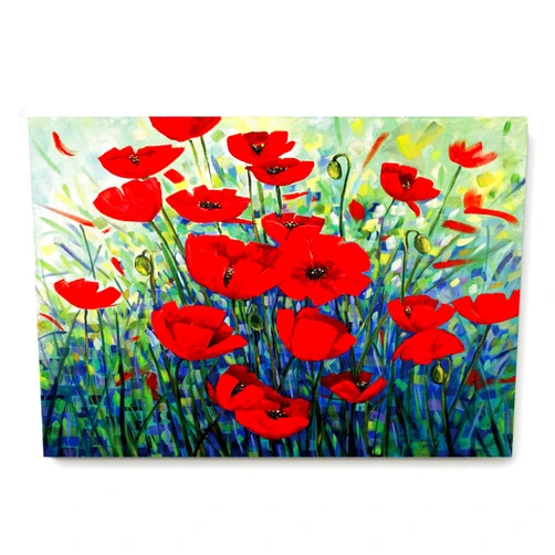 Alago Red Poppy Flower Painting Doormats Watercolor Spring Floral Welcome Mat Entrance Rug Outdoors/Indoor/Bathroom/Kitchen/Bedroom/Entryway Floor Mats Spring Seasonal Decorative Floor Carpet 18x30 inches