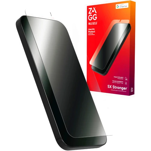 ZAGG Glass Elite Google Pixel 9 Pro XL Screen Protector – Ultra-Strong Tempered Glass with Recycled Content, Fingerprint Resistant, Easy Installation