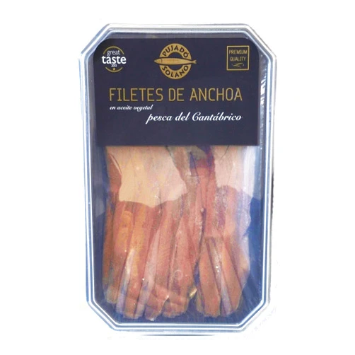 Pujado Solano Anchovies Fillet in Oil (Talla 00) of Cantabria-Spain 11.46 oz