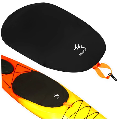 MOOCY Kayak Cockpit Cover - Waterproof Hole, Seat & Opening Protection Universal for Pelican, Wilderness System, Old Town, Sun Dolphin Sit in Kayaks Outdoor Storage & Travel Transport (S - 19