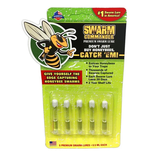 Blythewood Bee Company Swarm Commander Premium Swarm Lure - Crush Vials 5 Pack