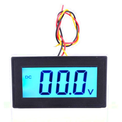 Walfront YB5135DB LED Digital Display Voltage Meter LCD Digital Display Three Wire Voltage Meter Monitor Voltmeter oltage Tester Panel(DC0-300V)