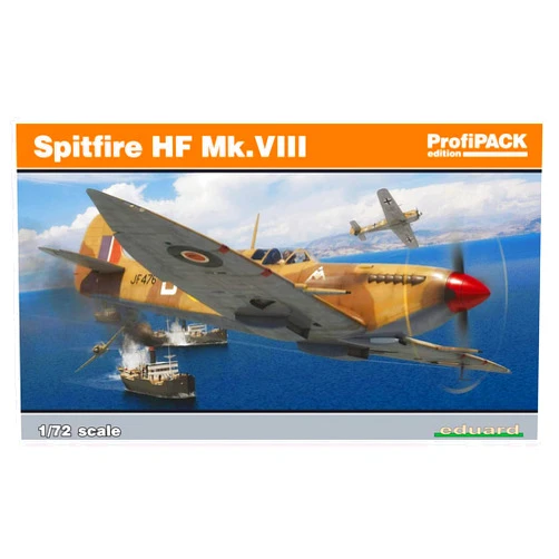 Eduard EDK70129 Kit 1:72 Profipack-Spitfire HF Mk.VIII Panel Model, Various