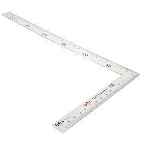 Utoolmart Right Angle Ruler, 150×300mm Stainless Steel L Shape Ruler, 90 Degree Square Tool, Framing Tools for Carpenters
