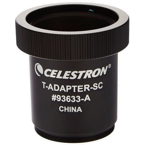 Celestron T-Adapter with SCT 5, 6, 8 with 9.25, 11, 14, Black (93633-A)