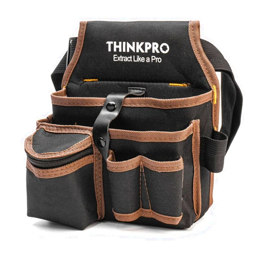 Thinkpro Work Tool Belts for Men, Tool Pouch with Belt Clip with Adjustable Waist Belt for Electrician, Carpenter, Construction, Contractor, Garden, Utility Belt for Women and Men (Brown)