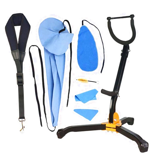 SUNYIN Saxophone Stand Saxophone Cleaning Kit Cleaning Cloth Cotton Saxophone Neck Strap Alto/Tenor Saxophone Accessories Sax Stand