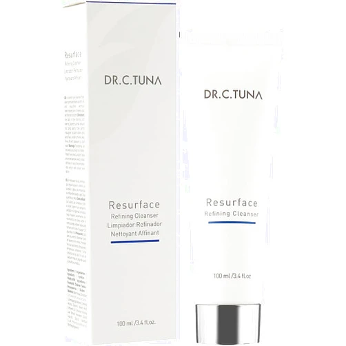 FARMASi Resurface Dr. C. Tuna Cleansing Gel, 100ml/3.38flOz - Exfoliating Face Cleanser, Deep Cleansing, Smooths Skin, Daily Use, Skincare, Gentle Exfoliation, Purifying Cleanser