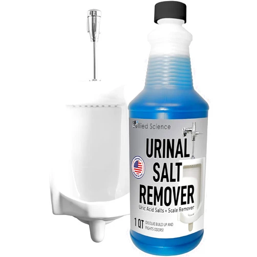 Allied Science Urinal Salt, Calcium and Mineral Scale Remover - Eliminates Urine Odor, Destroys Uric Acid Salt, Deposit Buildup