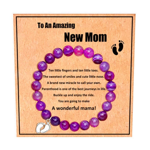 HOHOTANG New Mom Gifts for Women, Mom to Be Gifts for First Time Mom, Gifts for Pregnant Women, New Mother Jewelry Expecting Mother Gifts for Daughter Wife Friends Sister