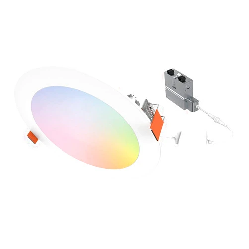 HALO 6 Inch Color and Tunable White Slim Canless Smart Wi-Fi LED Recessed Downlight with WiZ Pro