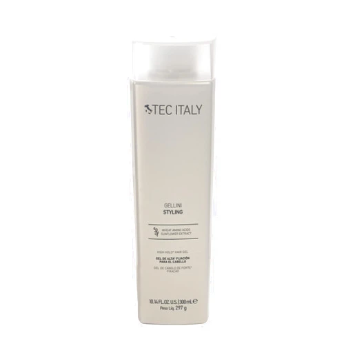 Tec Italy Gellini High Hold Hair Gel 300ml – Strong Hold Styling Gel – Long-Lasting Definition, Control & Shine – Alcohol-Free Formula for All Hair Types