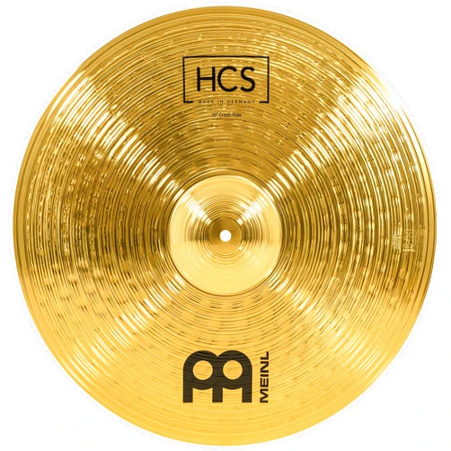 Meinl Cymbals HCS 20” Crash/Ride Cymbal for Drum Set — Made in Germany — Traditional Finish Brass, 2-Year Warranty (HCS20CR)
