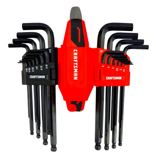 CRAFTSMAN Universal L-to-T Allen Wrench Hex Key Set, 20 Piece (CMHT26028)