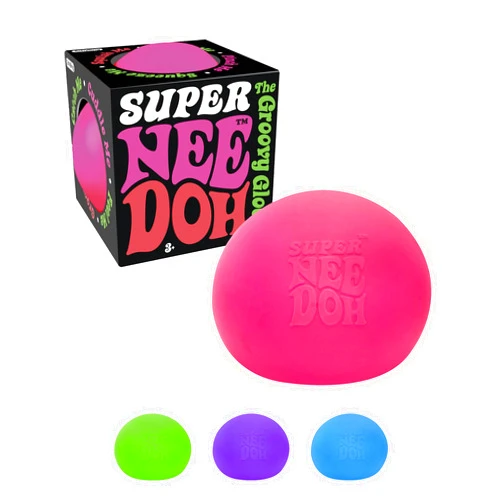 Schylling Brand Original Super Nee Doh Stress Ball Fidget Toy - Huge 4.5
