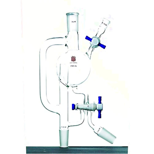 Kemtech America S254250 Synthware Solvent Distilling Head, 250 ml, Joint 24/40, Sampling Port 14/20