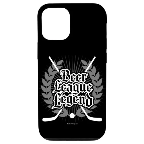 EBrush Design Hockey Gifts iPhone 12/12 Pro Hockey Beer League Legend - funny old hockey player Case
