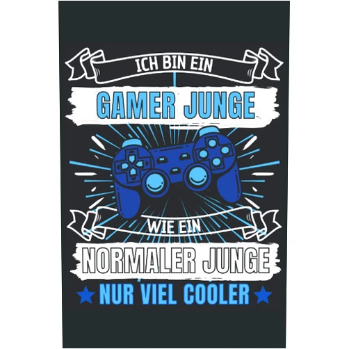 German Edition by Gamer Geschenkideen (Author) ICH BIN EIN GAMER JUNGE - WIE EIN NORMALER JUNGE NUR VIEL COOLER!: Notizbuch A5, 120 Seiten, LINIERT - Lustiges Gamer Zocker Spruch Motiv für Gamer! ... Geschenkidee für Zocker! (German Edition)