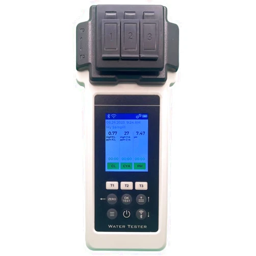 WINDOW WORLD WATER Digital Pool Water Tester, Bluetooth, Wi-Fi, App, Cloud, Pool Testing Kit, 27 Water Parameters, Accurate, All in One, Field Tested - PoolWaterLAB