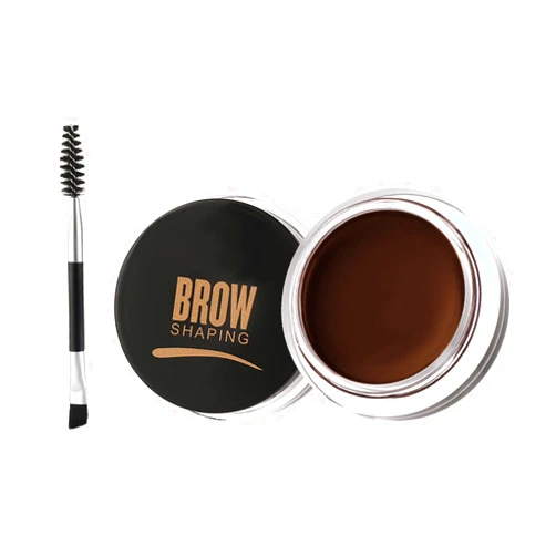 IONSGAKO Eyebrow Pomade Brow Gel Pomade,Long Lasting Waterproof and Enhancers Eyebrow Soft Smooth,Eyebrow Makeup Gel with Eyebrow Brush for Girls and Women-Dark Brown