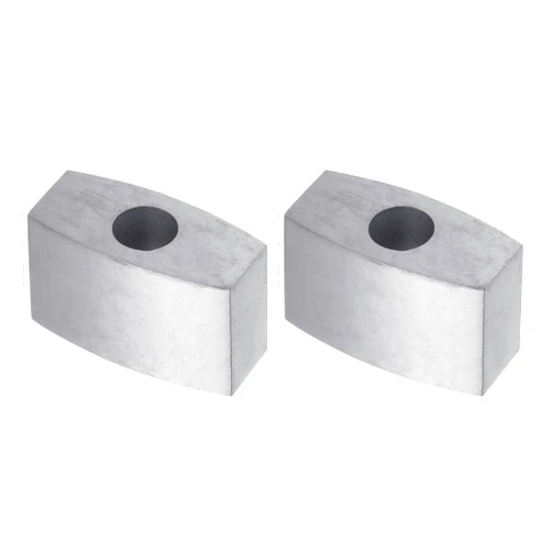 uxcell Conductive Block, 23x12x10x6mm Carbide Power Feed Contact for EDM Wire Cutting, 2 Pcs (Polished)