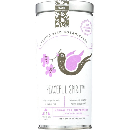 FLYING BIRD BOTANICALS Tea, Peaceful Spirit, 15 CT