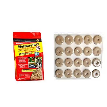 Summit...responsible solutions Mosquito Bits, 30 Ounce, Packaging May Vary & Summit Mosquito Dunks, 20 Dunks