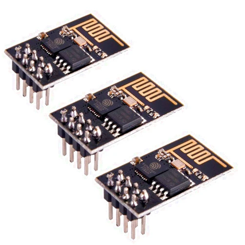 HiLetgo 3pcs ESP8266 ESP-01 Serial WiFi Wireless Transceiver Wireless Module Development Board LWIP AP+STA Compatible with Arduino