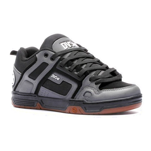 DVS Men's Skate Shoe, Charcoal/Black/White, 4
