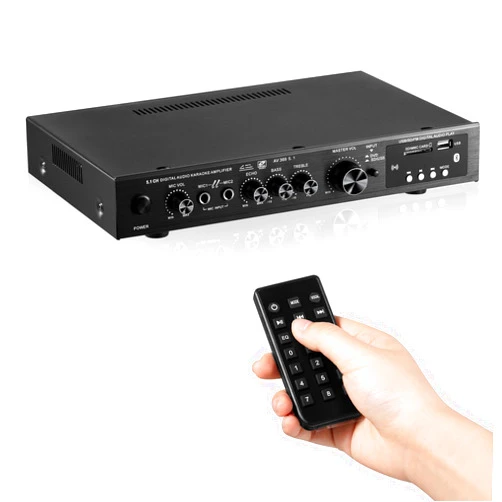 SOBATTY Bluetooth 5.1 Sound Speaker AMP,Stereo Audio Amplifier Receiver, 6 Channel Home Theater Audio Stereo System Components,100Wx3+30WX3 1000W(Peak Power) Home Amplifier FM Radio