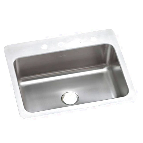 Elkay DSESR127221 Dayton Single Bowl Dual Mount Stainless Steel Sink, 27 x 22 x 8.0625