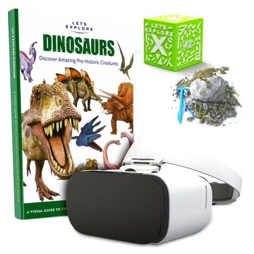 Let's Explore Oceans Let's Explore VR Headset for Kids - STEM Gift Box | A Virtual Reality Family Friendly Adventure | Explore Wildlife with VR Headset for Phone