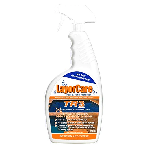 LayorCare TR3-800-QT - Pool Tile Sealer, Restorer, & Protectant for Pool Tiles - Wet Look Tile Sealer to Restore Pool Tile 1 Quart