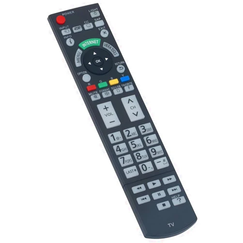 AIDITIYMI N2QAYB000703 Replace Remote Control fit for Panasonic TV Viera TC-P65GT50 TC-P50GT50 TC-P55GT50 TC-P60GT50 TC-P50ST50 TC-P55ST50 TC-P60ST50 TC-P65ST50 TC-P55VT50 TC-P65VT50 TC-L4DT50 TC-L55DT50