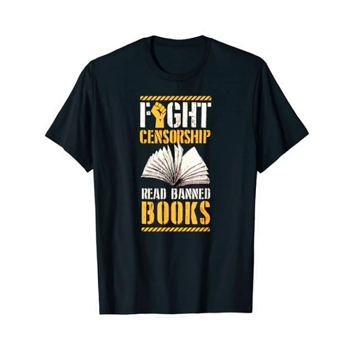 Nerdy Literary Essentials For Banned Book Reading Fight Censorship Read Banned Books Literary Teacher T-Shirt
