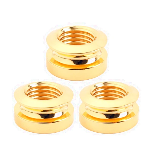 Milisten 3pcs Bass Guitar Strap Button Pickup Copper Endpin Jack for Guitar Guitar Accessory Gold GT310