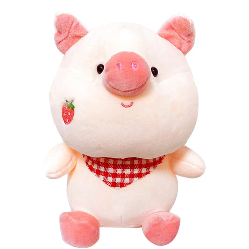 AUCOOMA Pig Plush Stuffed Animal Cute Pink Pig Plush Pillow Piggy Plushies Doll Toy 9.8