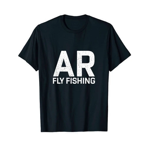 Fly Guide Angler River Creek Limestone Fish Finder Arkansas Angler AR FLY FISHING Native Brook Trout Gifts T-Shirt
