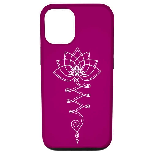 Lotus Blüte T-shirts by Anne Mathiasz Lotus Flower Unalome Yoga Meditation Enlightenment Zen Buddha Case for iPhone 12/12 Pro