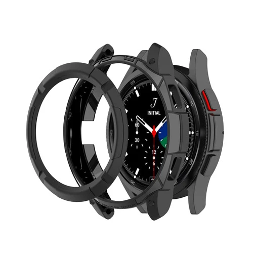 TenCloud Bezel Case Compatible with Samsung Galaxy Watch 4 Classic 42MM 46MM Watch Rotatable Bezel Inserted Cover Protector for Galaxy Watch 4 Classic Case (Black, 42mm)