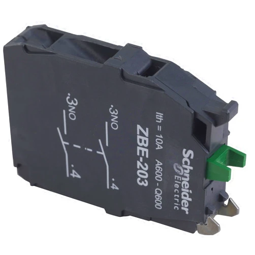 Schneider Electric Contact Block,2NO Slow Break,22mm