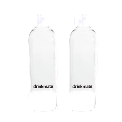DrinkMate Carbonation Bottles (2 Pack) (1L, White)