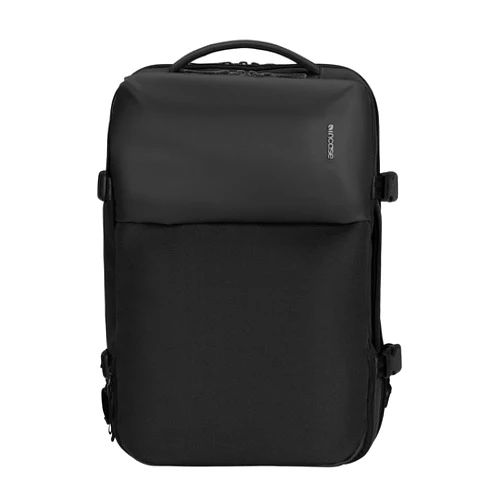 Incase A.R.C. Travel BackPack, 25L - Heavy Duty Backpack with Laptop Compartment for 16 inch Computer - Sustainable, Water-Repellent, Shoe Storage, RFID & Travel Pass Pocket, Black (19in x 13in x 8in)